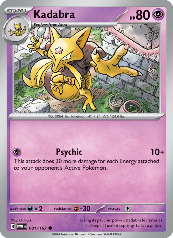 Kadabra, Twilight Masquerade 081/167