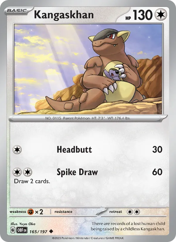 Kangaskhan, Obsidian Flames 165/197
