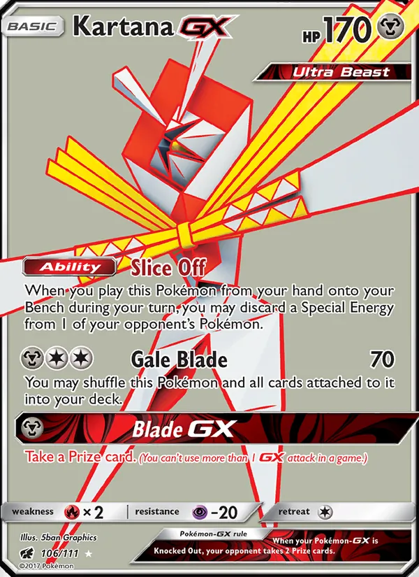Kartana GX, Crimson Invasion 106/111