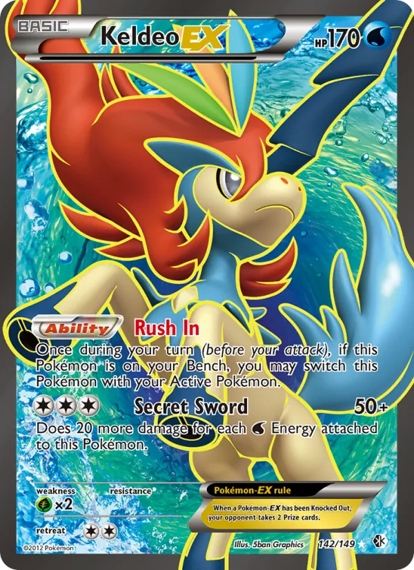 Keldeo-EX, Boundaries Crossed 142/149