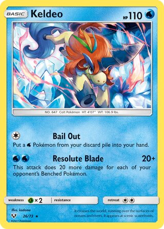 Keldeo, Shining Legends 026/073