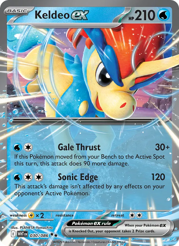 Keldeo EX, White Flare 030/086