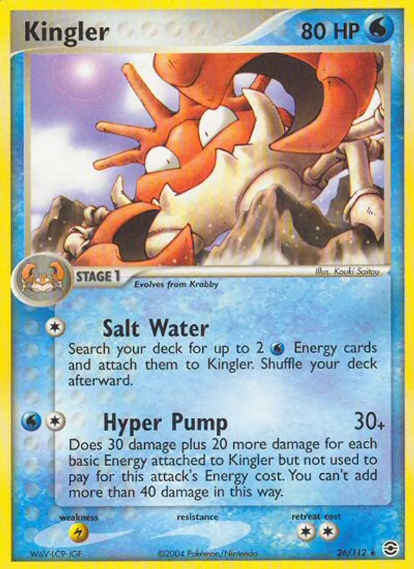 Kingler, FireRed & LeafGreen 026/112