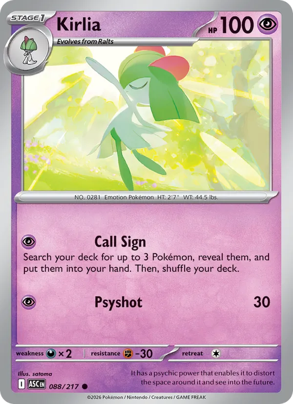 Kirlia, Ascended Heroes 088/217