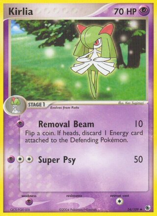 Kirlia, WC Deck 2004 (Team Rushdown) 034/109