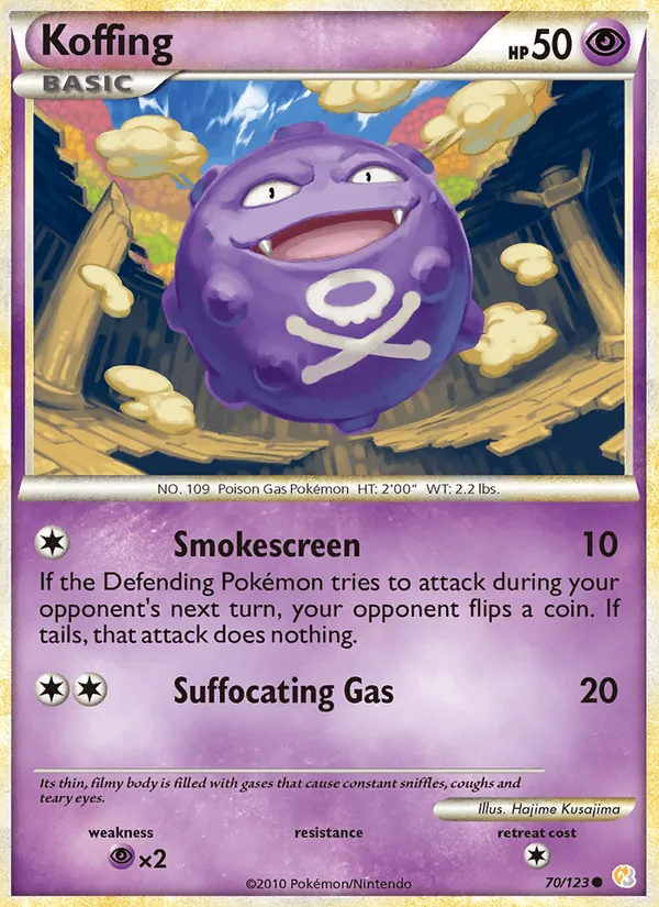 Koffing, HeartGold & SoulSilver 070/123