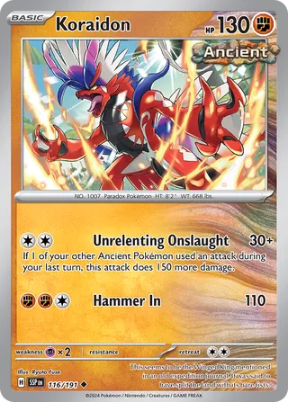 Koraidon, Surging Sparks 116/191