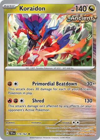 Koraidon, Play! Pokémon Prize Pack Series Five 119/162