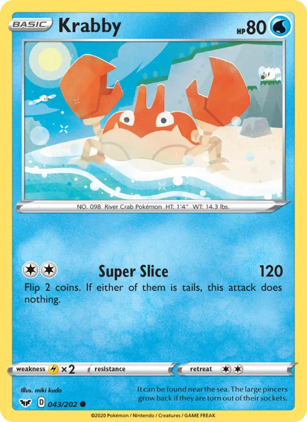 Krabby, Sword & Shield 043/202