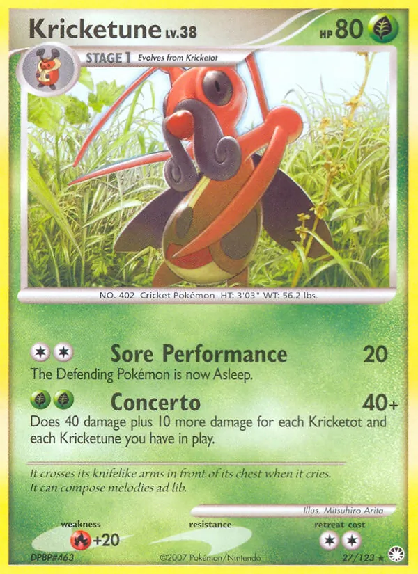 Kricketune, Mysterious Treasures 027/123