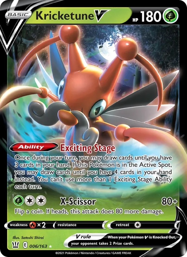 Kricketune V, Battle Styles 006/163