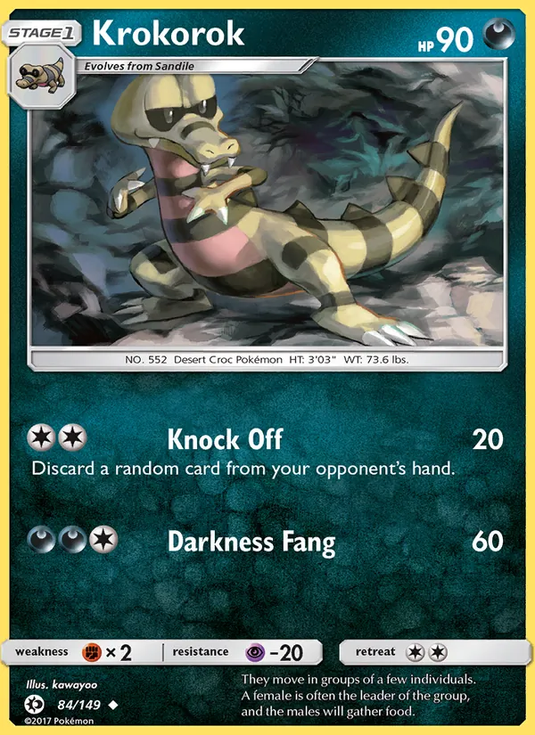 Krokorok, Sun & Moon 084/149