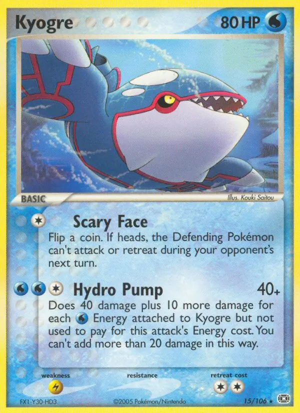 Kyogre, Emerald 015/106