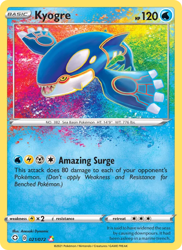 Kyogre, Shining Fates 021/072