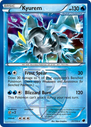 Kyurem, WC Deck 2013 (Ultimate Team Plasma) 031/116