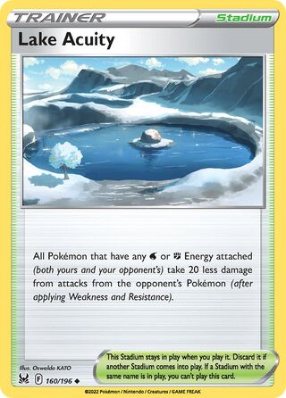 Lake Acuity, Play! Pokémon Prize Pack Series Three 160/196