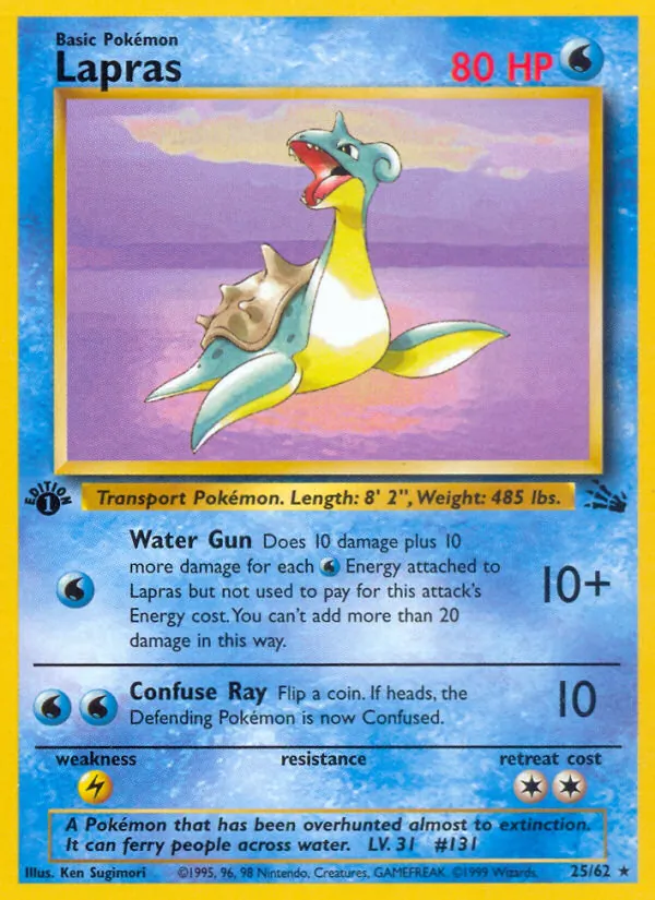 Lapras, Fossil 025/062