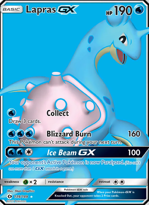 Lapras GX, Sun & Moon 139/149