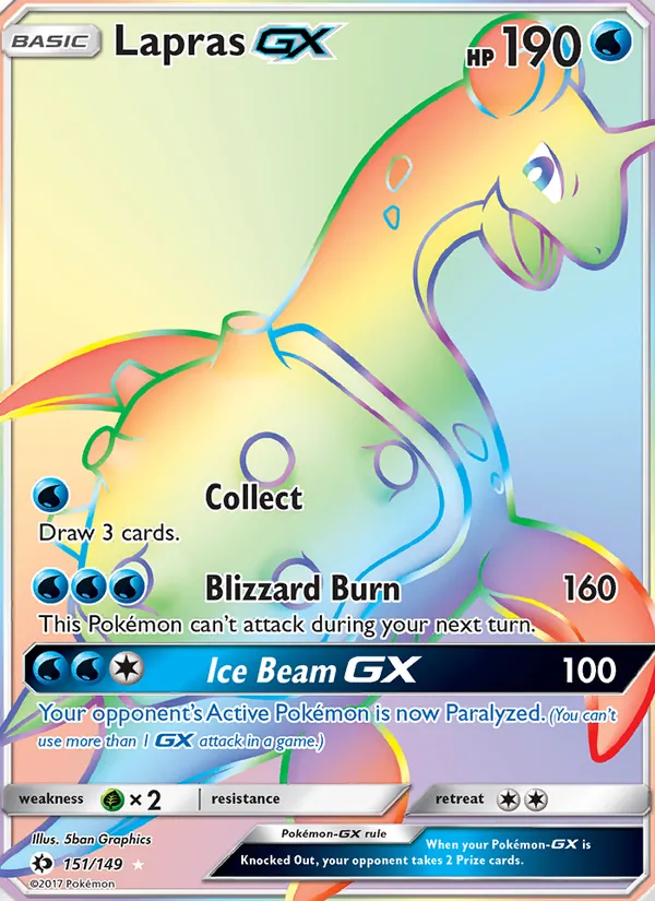 Lapras GX, Sun & Moon 151/149