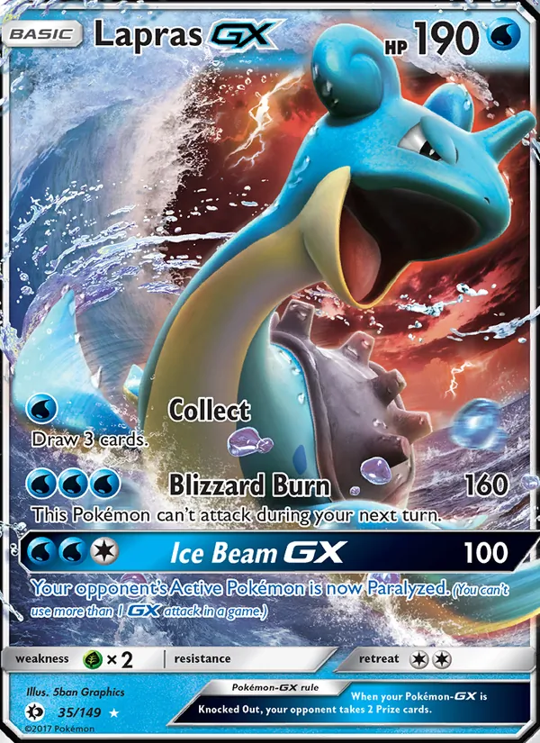 Lapras GX, Sun & Moon 035/149