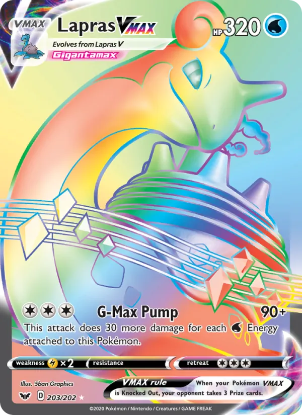 Lapras VMAX, Sword & Shield 203/202