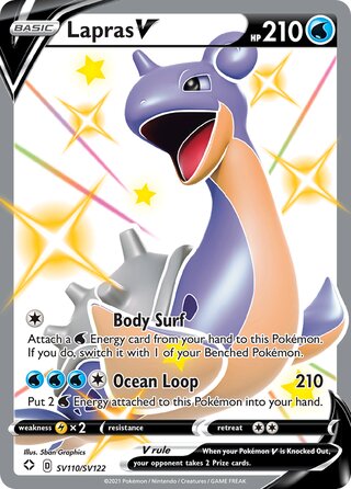 Lapras V, Shining Fates SV110/SV122