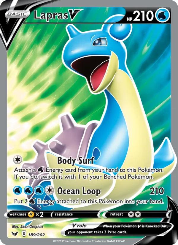 Lapras V, Sword & Shield 189/202