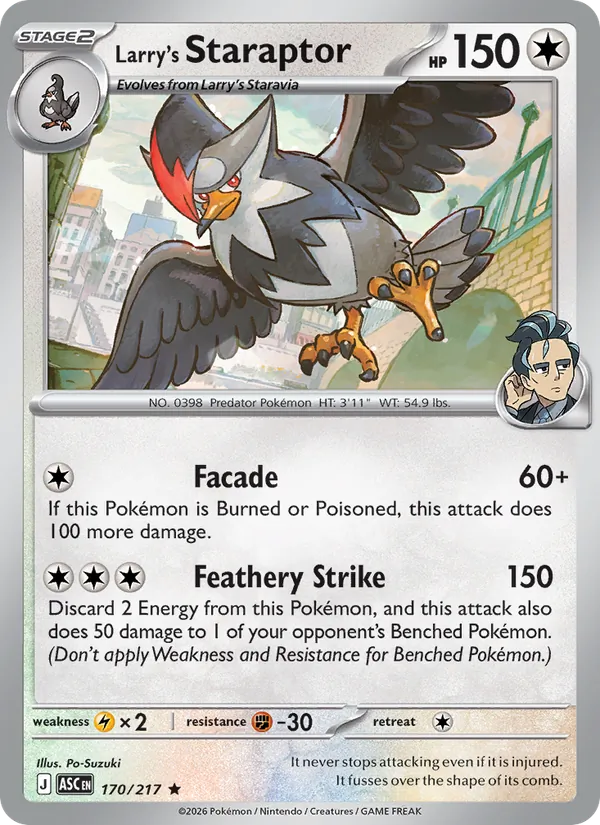 Larry's Staraptor, Ascended Heroes 170/217