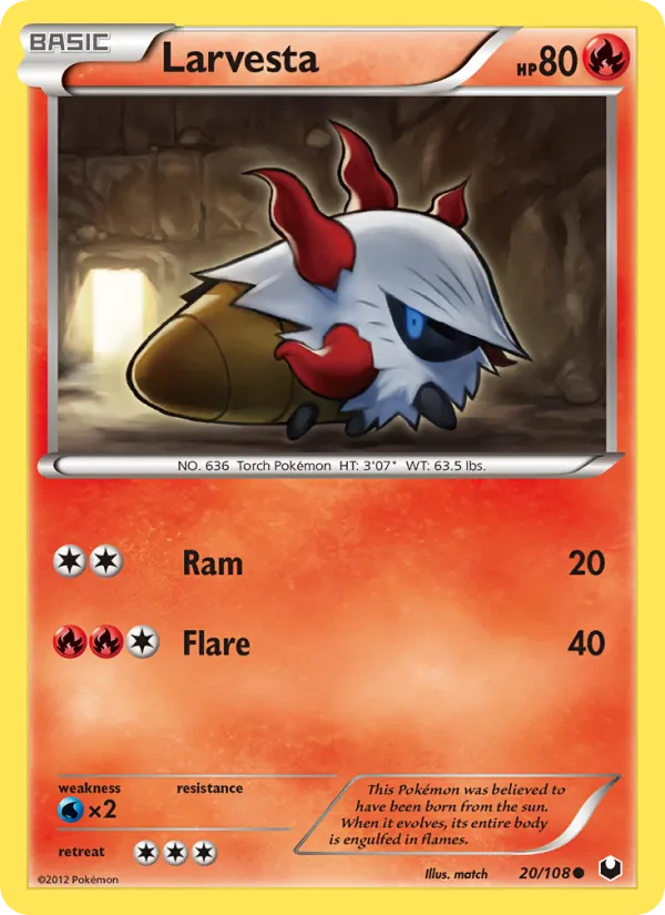 Larvesta, Dark Explorers 020/108