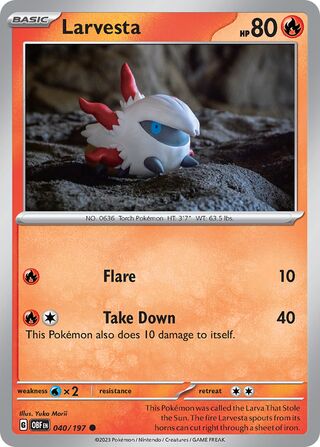 Larvesta, Battle Academy 2024 (Armarouge) 040/197
