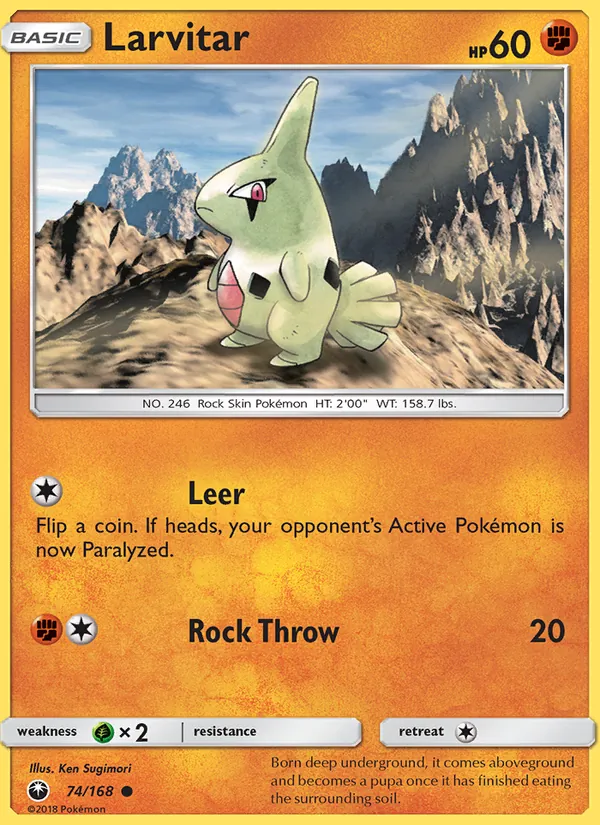 Larvitar, Celestial Storm 074/168