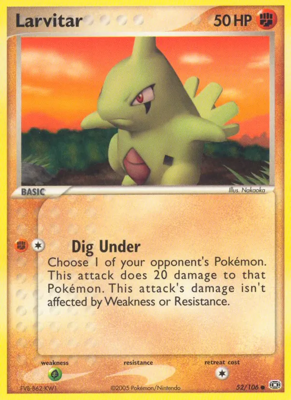 Larvitar, Emerald 052/106
