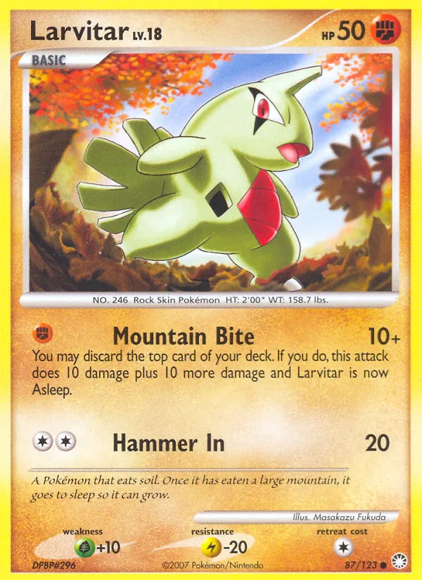 Larvitar, Mysterious Treasures 087/123