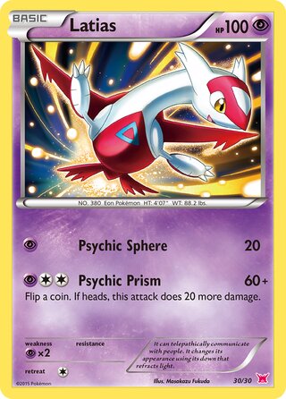 Latias, XY trainer Kit (Latias) 030/030