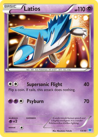 Latios, XY trainer Kit (Latios) 013/030