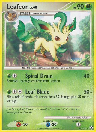 Leafeon, Burger King Collection 2009 024/100