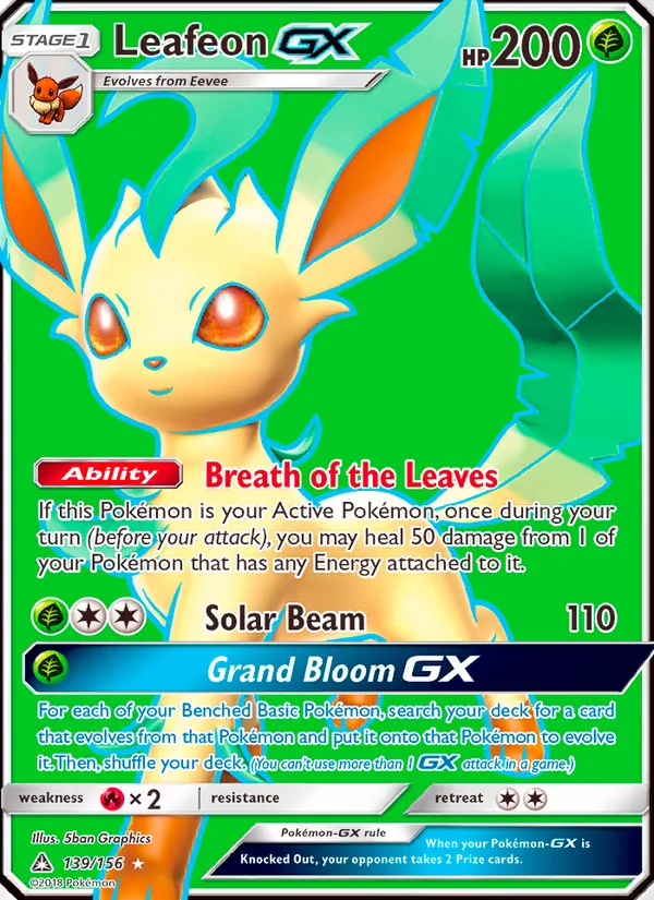 Leafeon GX, Ultra Prism 139/156