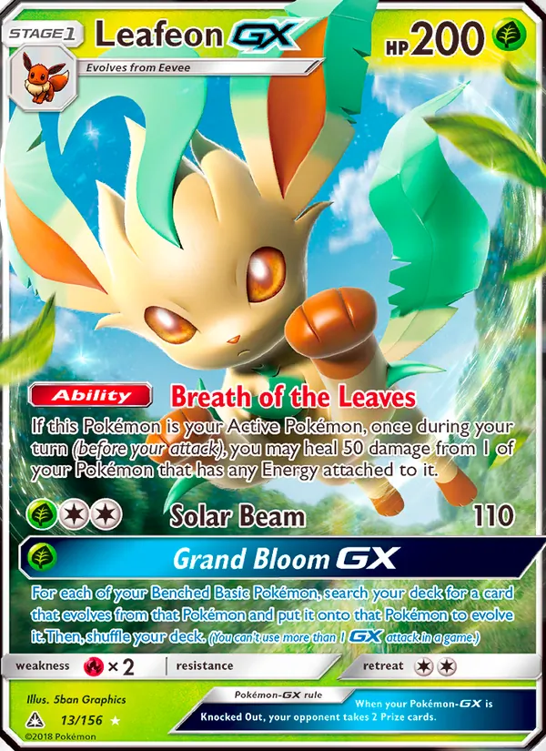 Leafeon GX, Ultra Prism 013/156