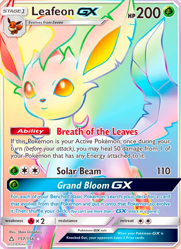 Leafeon GX, Ultra Prism 157/156