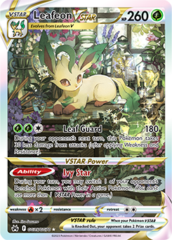 Leafeon VSTAR, Crown Zenith Galarian Gallery GG35/70