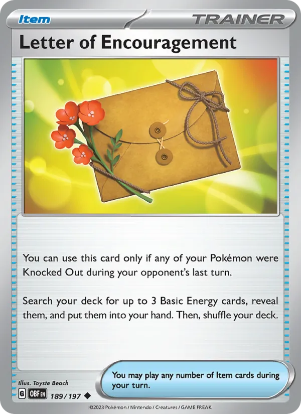 Letter of Encouragement, Obsidian Flames 189/197