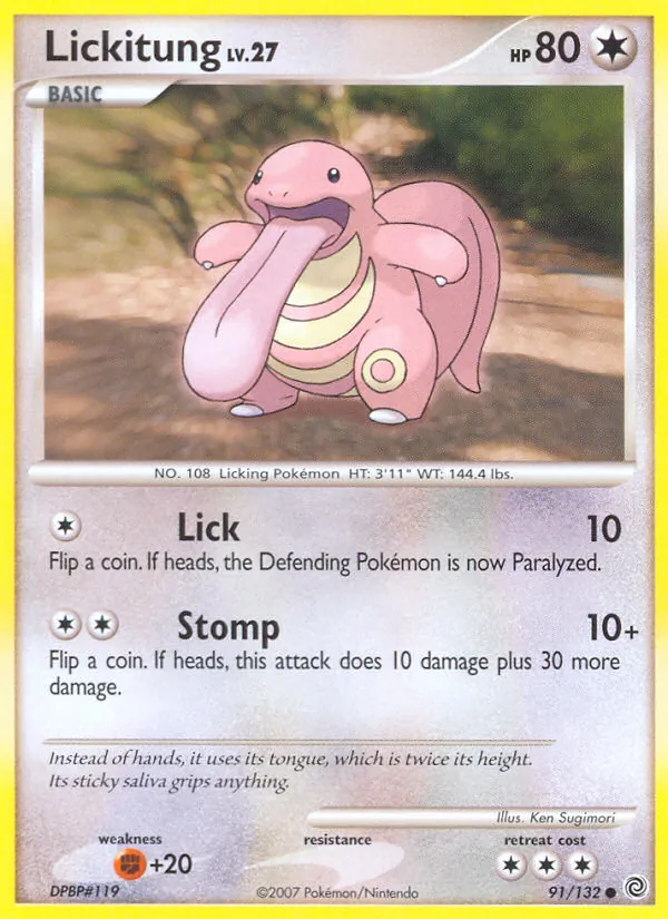 Lickitung, Secret Wonders 091/132