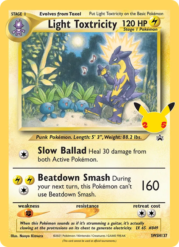 Light Toxtricity, SWSH Black Star Promos SWSH137/307
