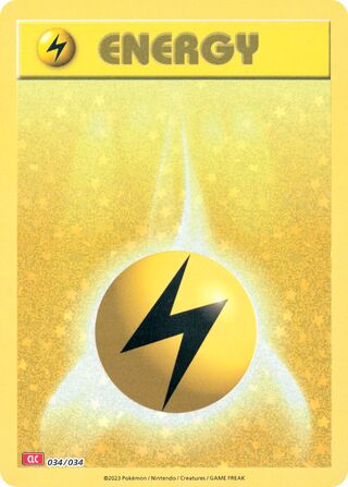 Lightning Energy, Pokémon TCG Classic (Charizard) 034/034