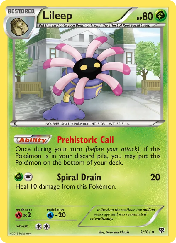 Lileep, Plasma Blast 003/101