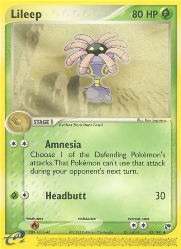 Lileep, Sandstorm 043/100