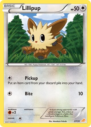 Lillipup, BW trainer Kit (Excadrill) 027/030