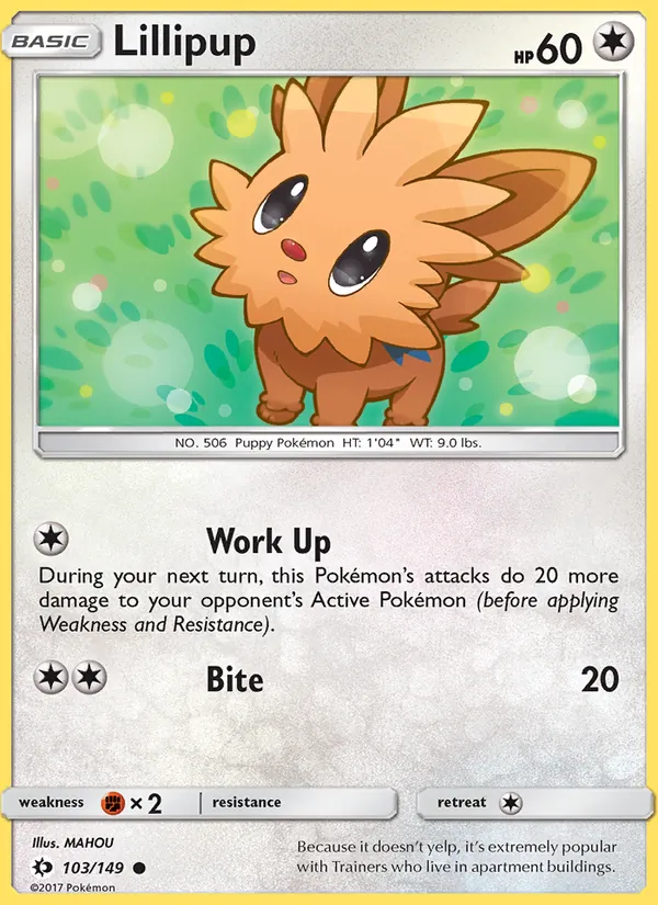 Lillipup, Sun & Moon 103/149