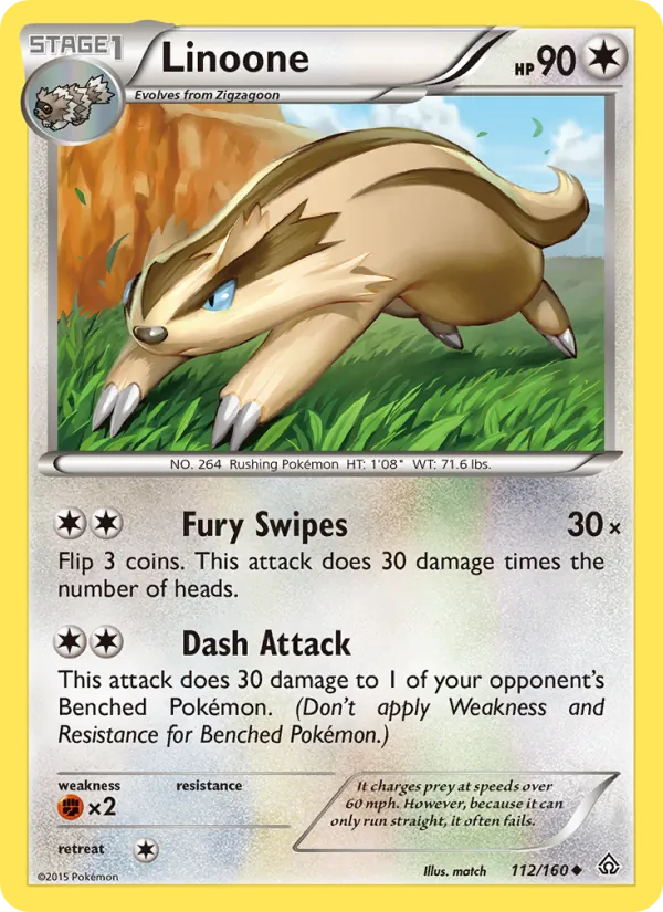 Linoone, Primal Clash 112/160
