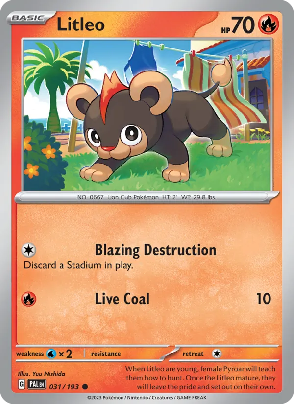 Litleo, Paldea Evolved 031/193